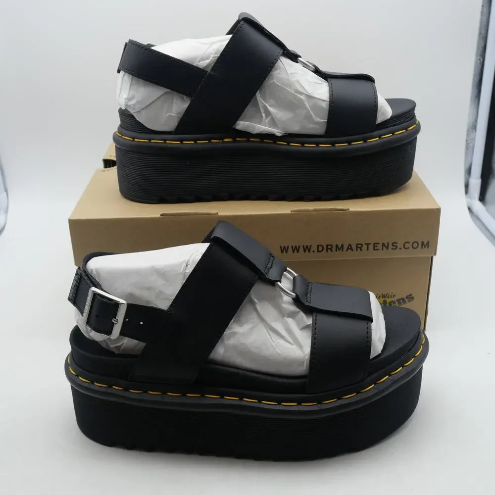 NEW Dr. Martens Platform Sandals Francis Leather Strap Retro Women's 8 - Picture 3 of 14